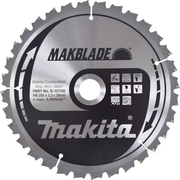 Makita B-32720 B-32720 Körfűrészlap 255 mm  1 db