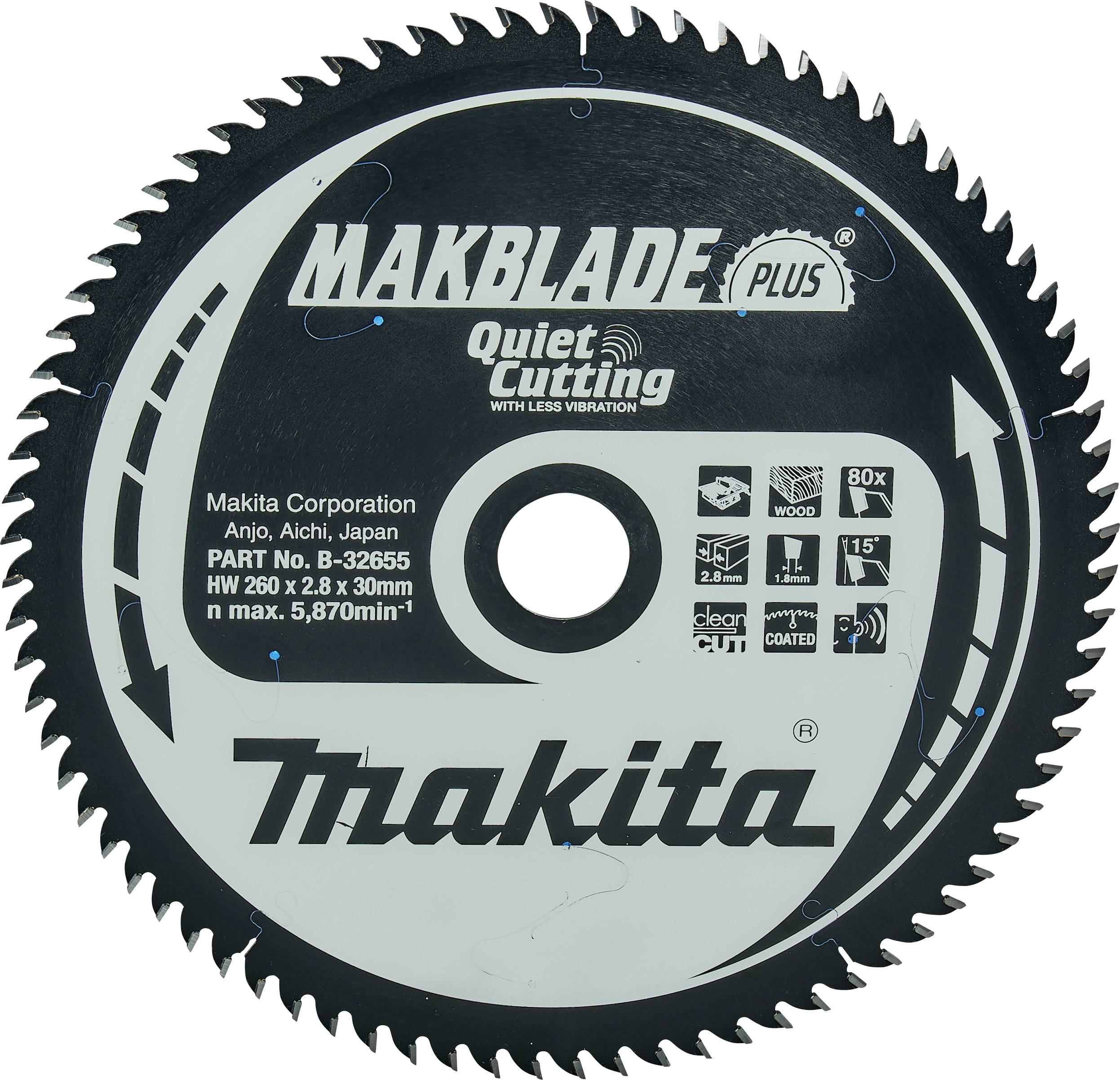 Makita B-32655 B-32655 Körfűrészlap 1 db