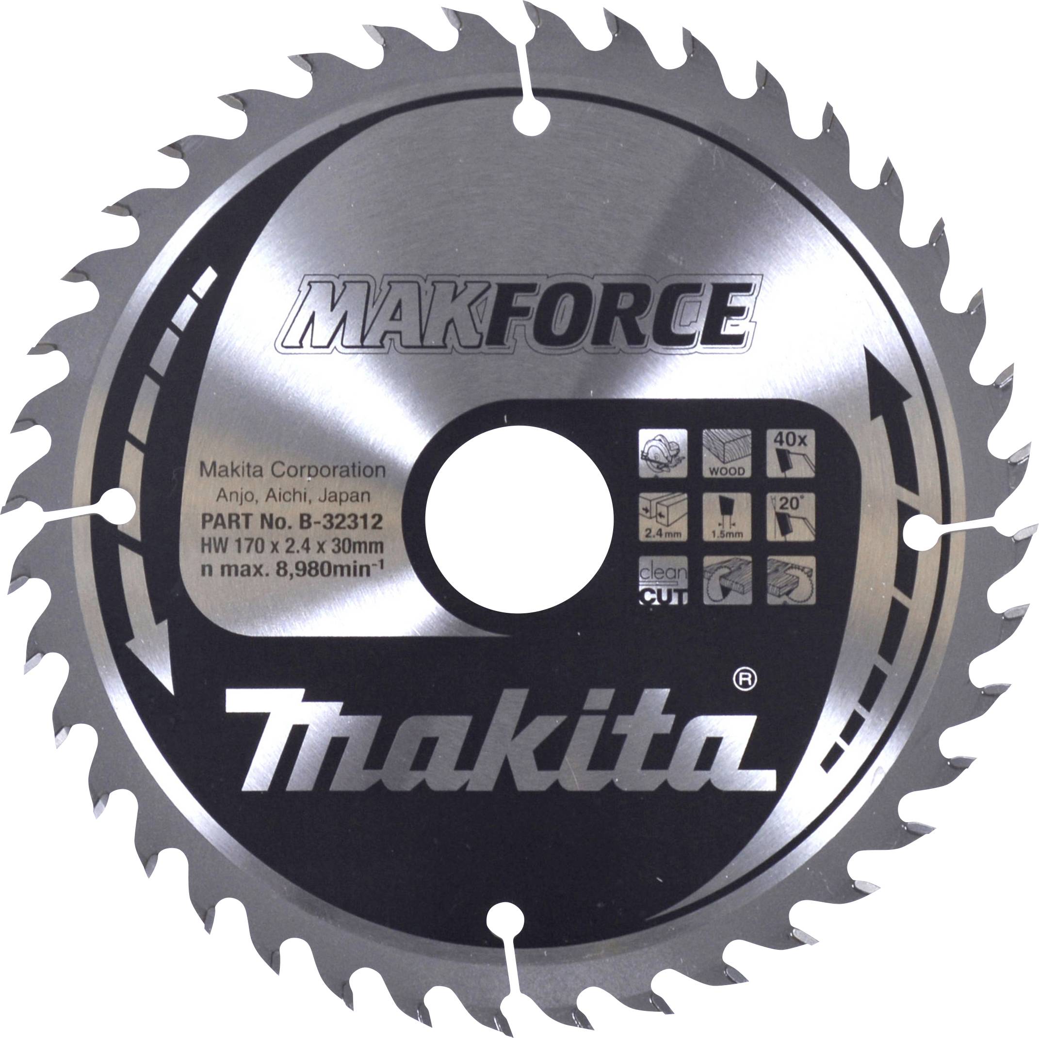 Makita B-32312 Körfűrészlap 170 x 30 mm 1 db