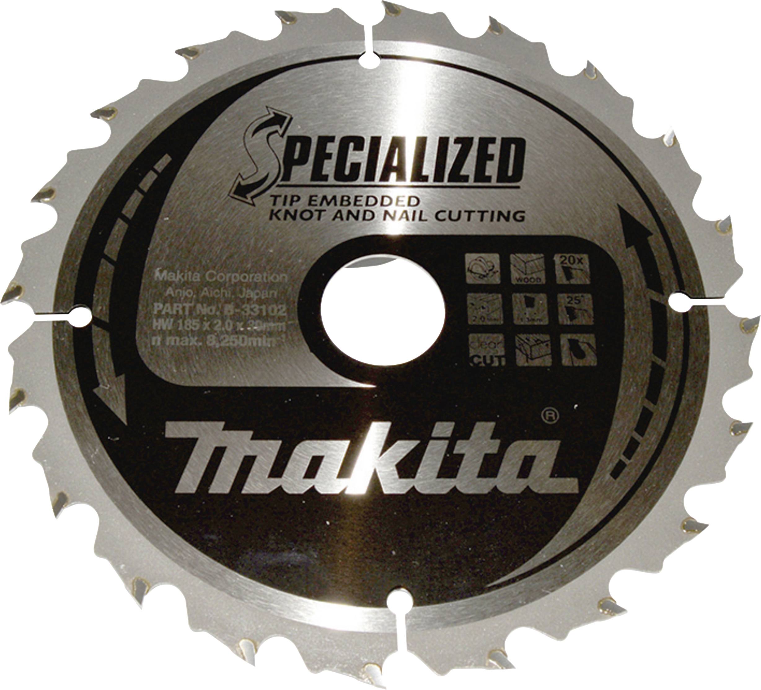 Makita Makita Specialized - Kreissägeblatt - für Holz B-33102 Körfűrészlap 1 db
