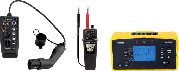 Chauvin Arnoux  EVSE-SET CA 6652 + CA 6133 + CA 762 IP2X  Telepítés teszter készlet, VDE vizsgáló készülék készlet    VDE szabvány 0100, 0105
