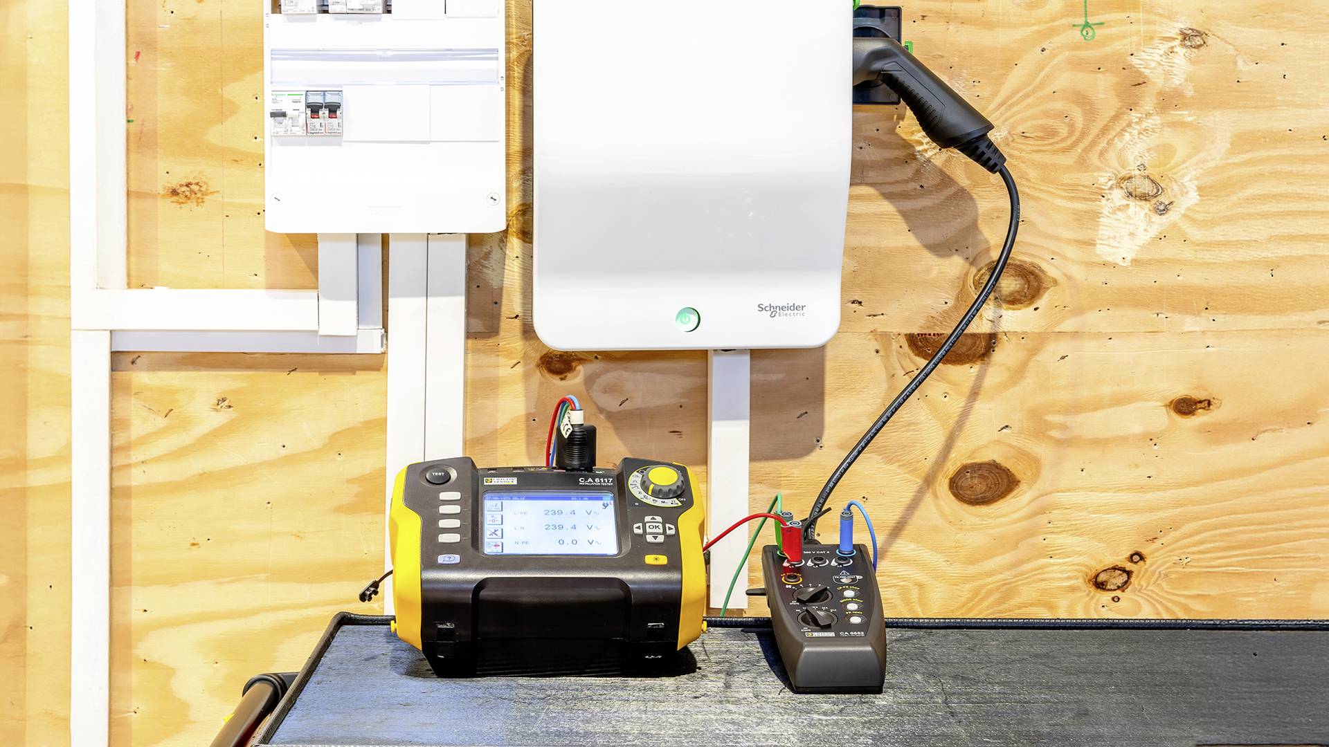 Chauvin Arnoux EVSE-SET CA 6652 + CA 6117 + DataView + CA 762 IP2X Telepítés teszter készlet, VDE vizsgáló készülék kész-2