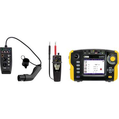 Chauvin Arnoux EVSE-SET CA 6652 + CA 6117 + DataView + CA 762 IP2X Telepítés teszter készlet, VDE vizsgáló készülék kész-0