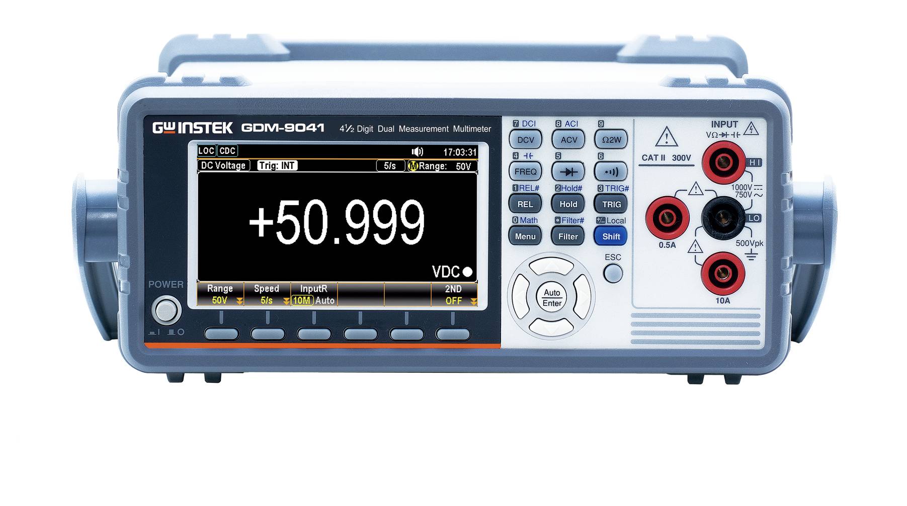 GW Instek GDM-9041 Nagy pontosságú mérőkészülék digitális Grafikus kijelző CAT II 300 V Kijelző (digitek): 50.000-1