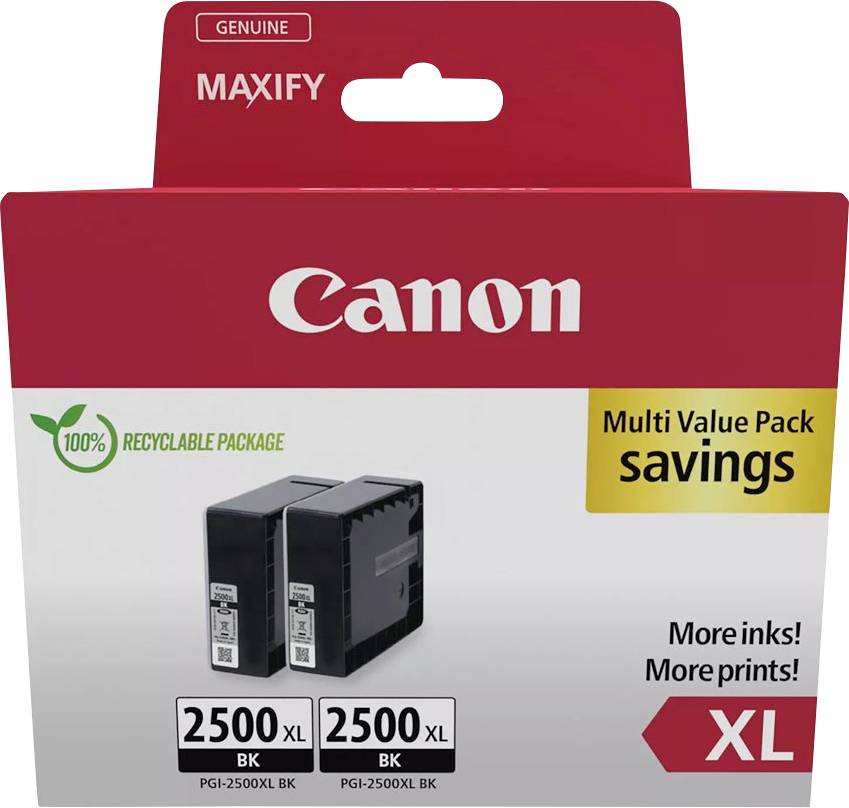 Canon Tinta PGI-2500 XLBK Eredeti Dual Fekete 9254B011-0
