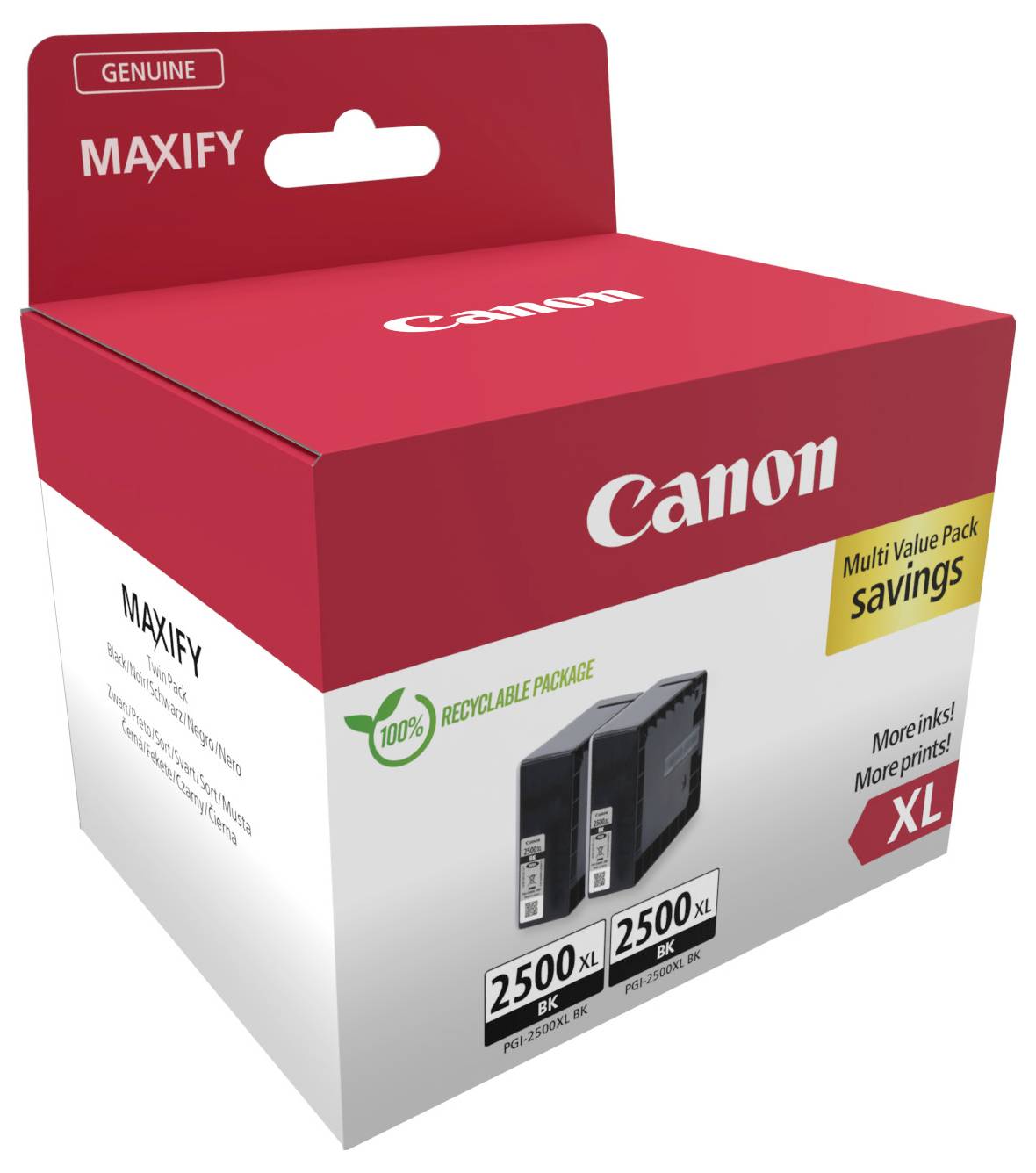 Canon Tinta PGI-2500 XLBK Eredeti Dual Fekete 9254B011-1