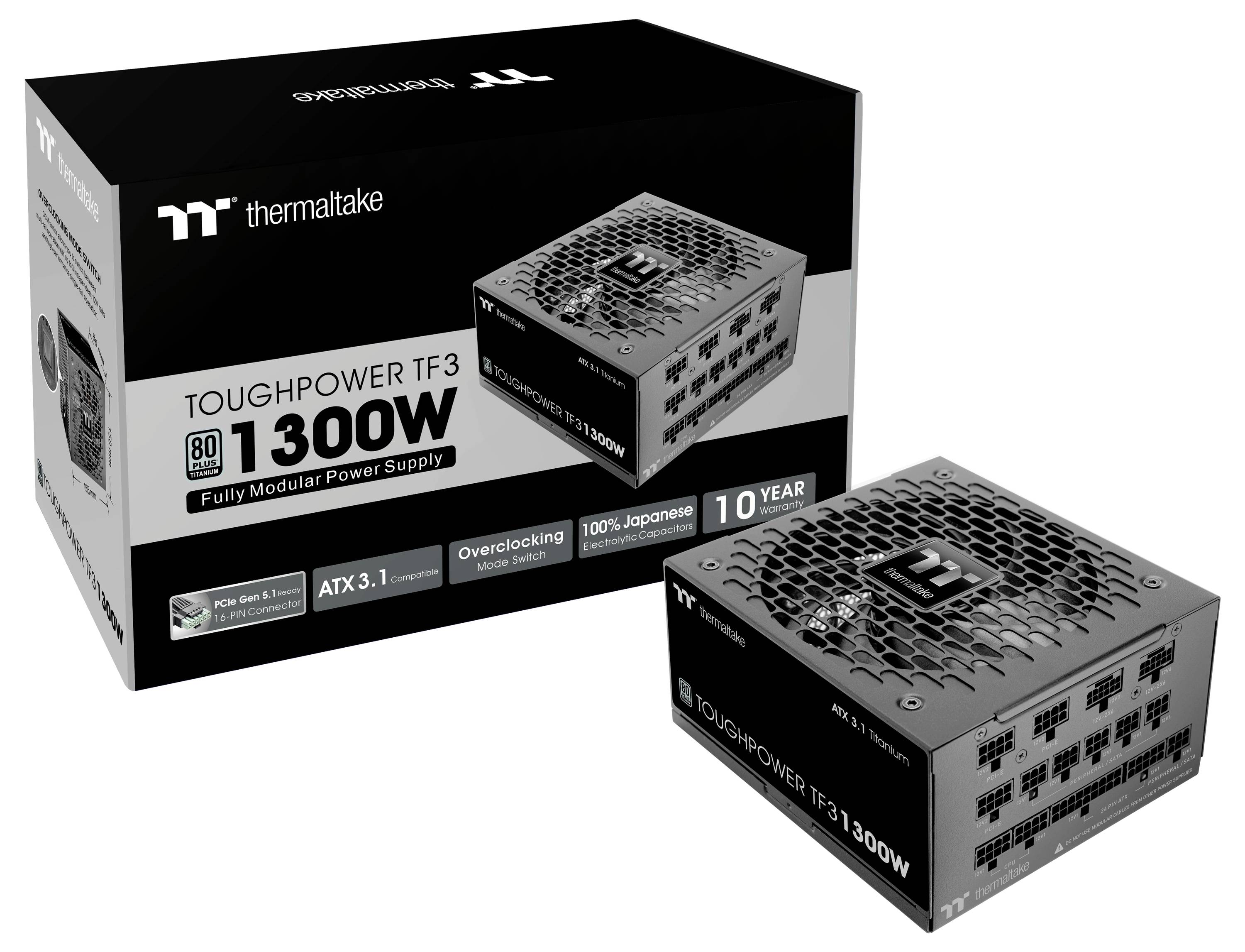 Thermaltake Toughpower TF3 1300W Számítógép tápegység 1300 W ATX 80PLUS® Titanium-4