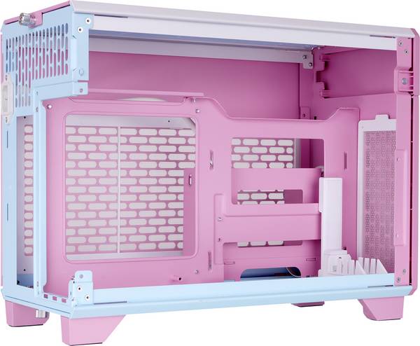 Thermaltake TR100 Bubble Pink Mini torony Gaming doboz  Rágógumi rózsaszín