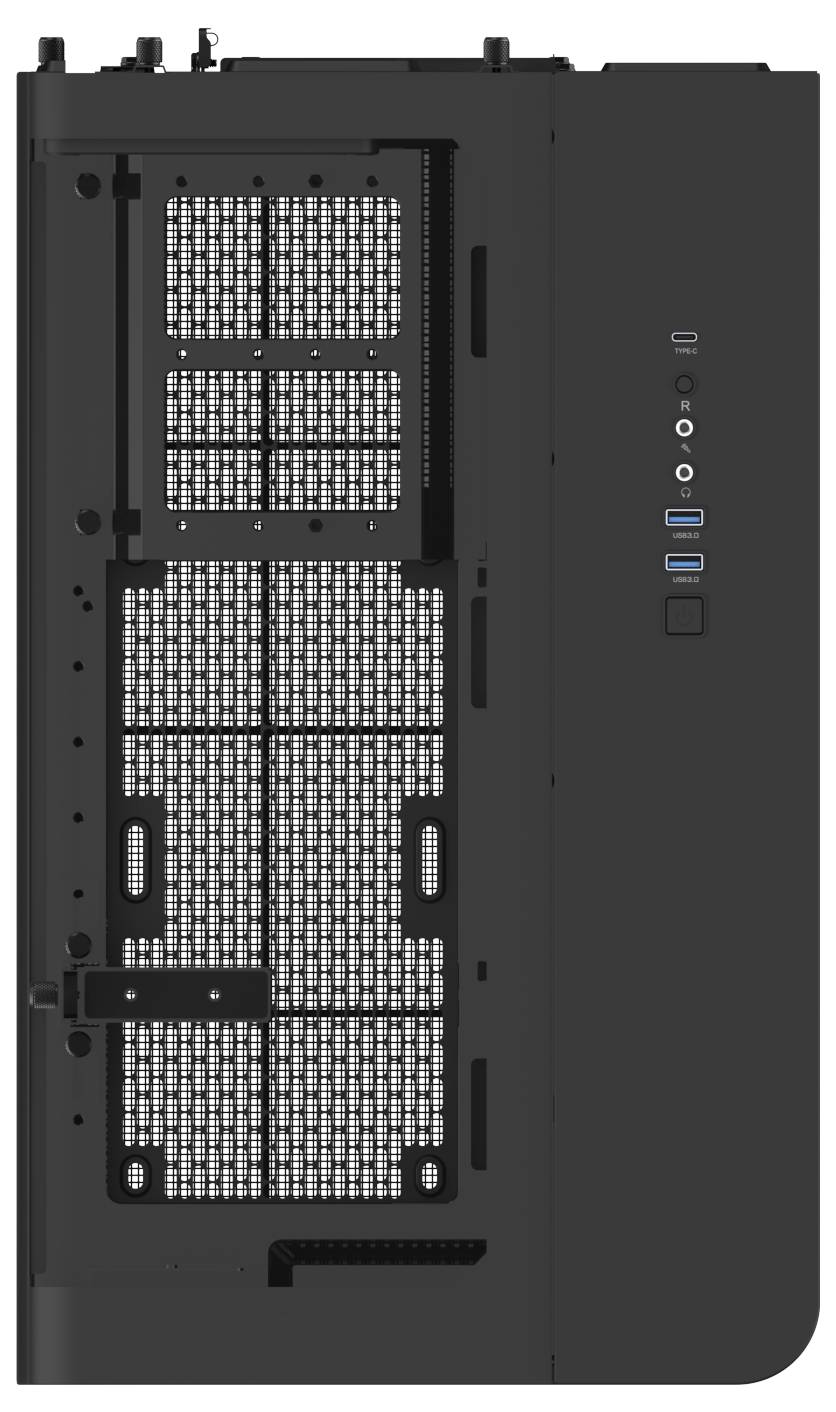 Thermaltake View 390 Air Black Midi torony Számítógép ház Fekete-6
