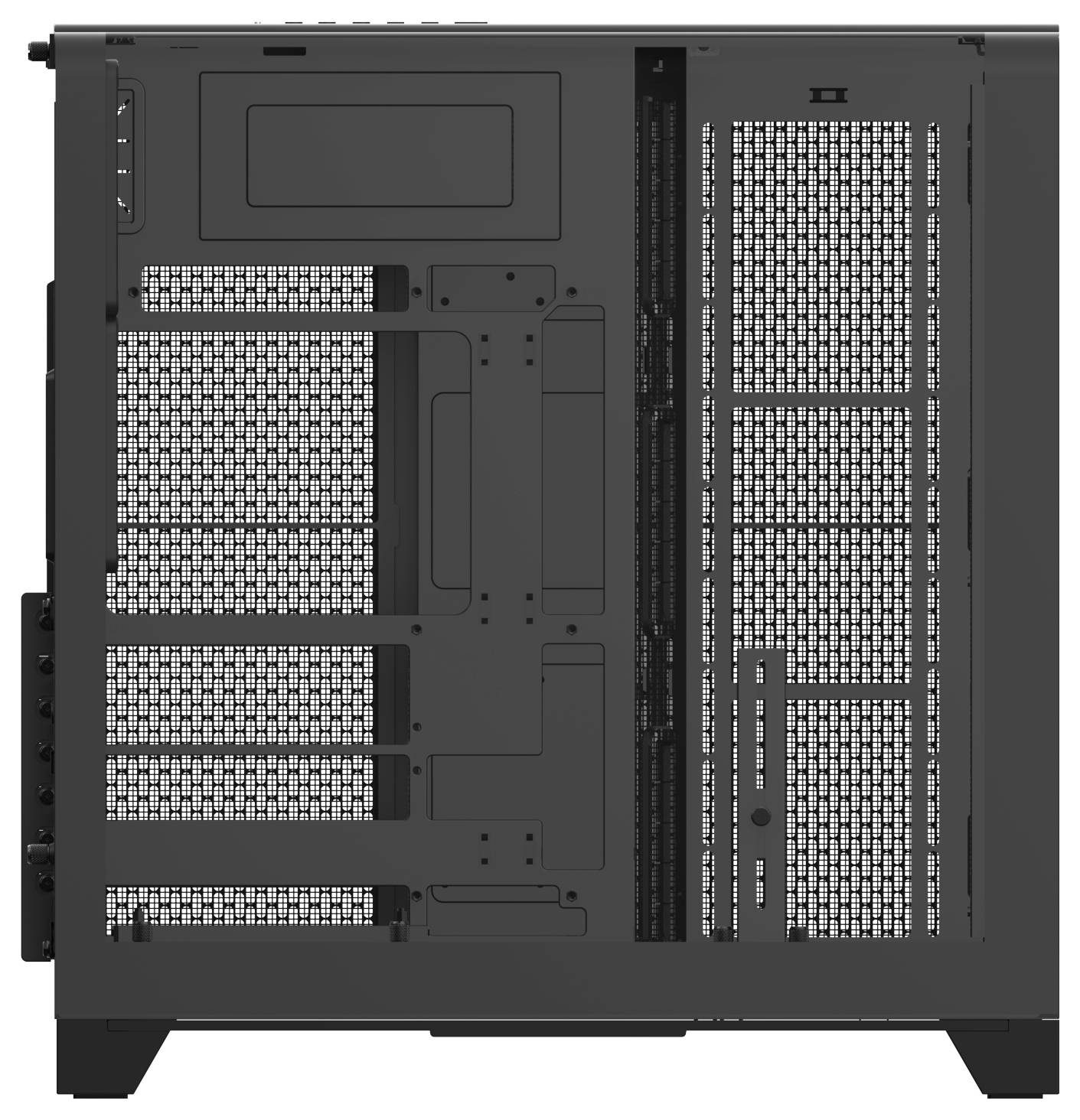 Thermaltake View 390 Air Black Midi torony Számítógép ház Fekete-8