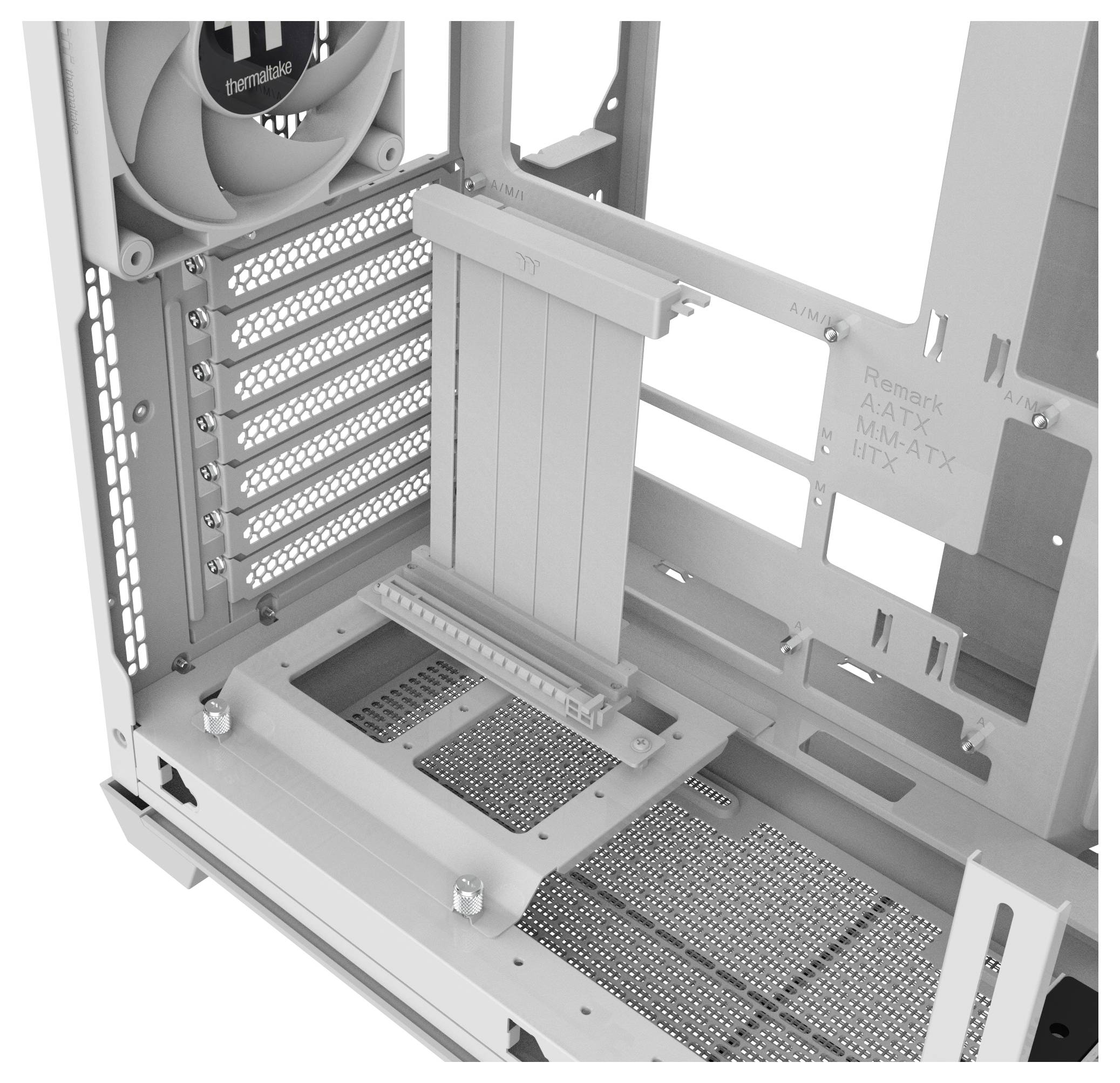 Thermaltake View 390 Air Snow White Midi torony Számítógép ház Hófehér-15