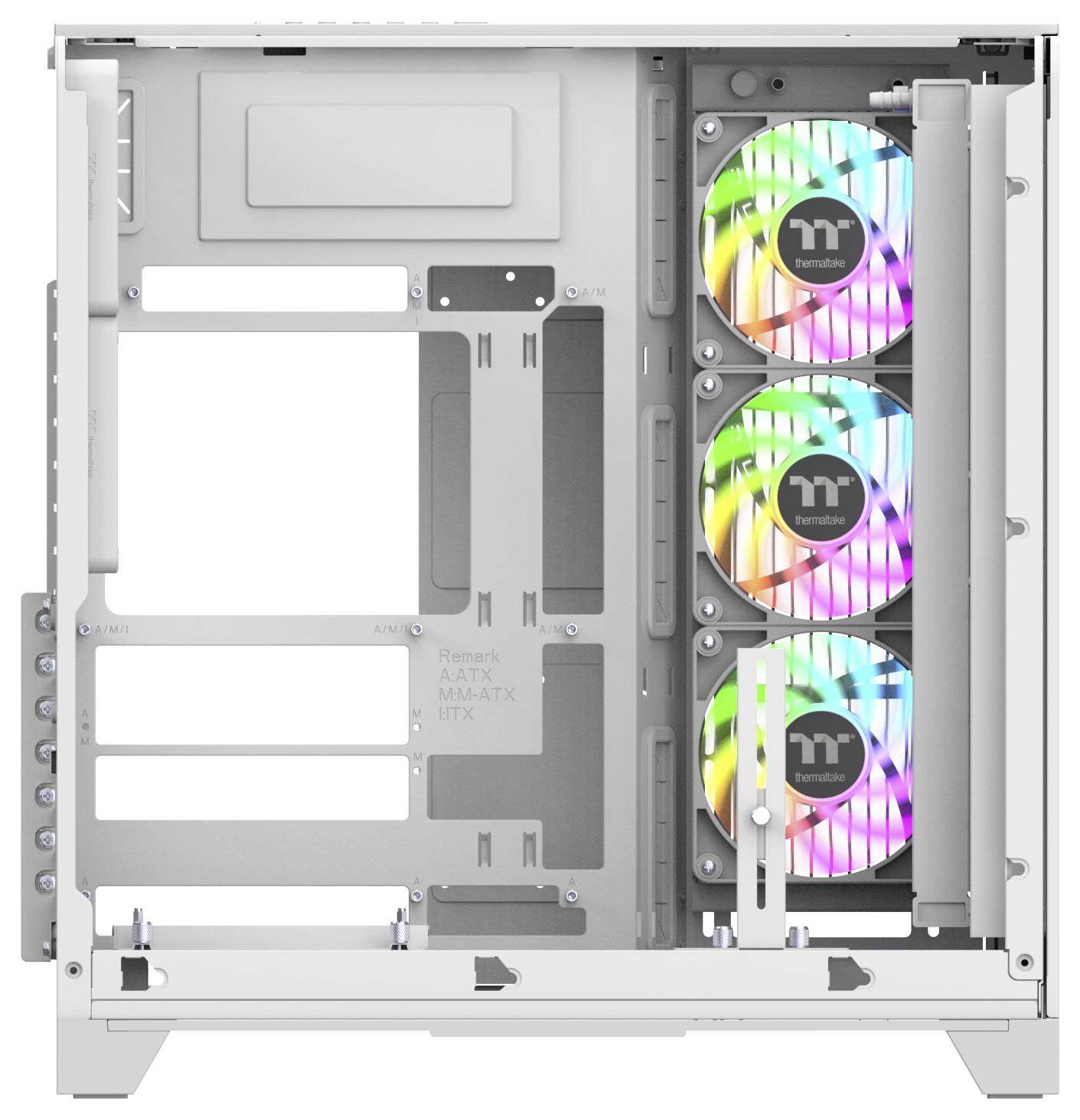 Thermaltake View 390 Air Snow White Midi torony Számítógép ház Hófehér-20
