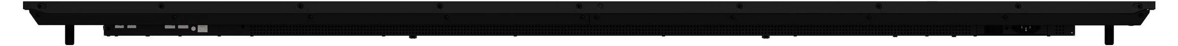 Egy karcsú, fekete hangszóró sávhangfal, háló előlappal, otthoni szórakoztató rendszerekhez tervezve.