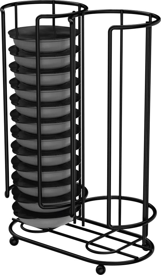 Xavax Kaffee-Kapselständer für Tassimo, Halter für 26 Kapseln, Schwarz-matt 00111269 Kávékapszula tartó Tassimo géphez-0