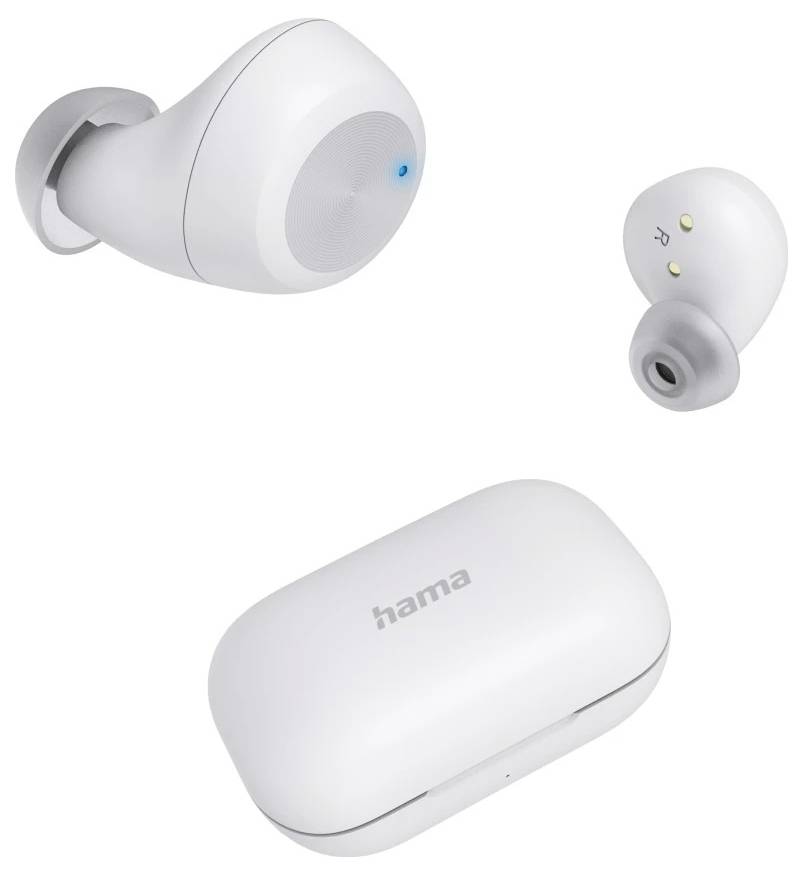 Hama In Ear fejhallgató Bluetooth® Stereo Fehér Töltőtok Sport-2