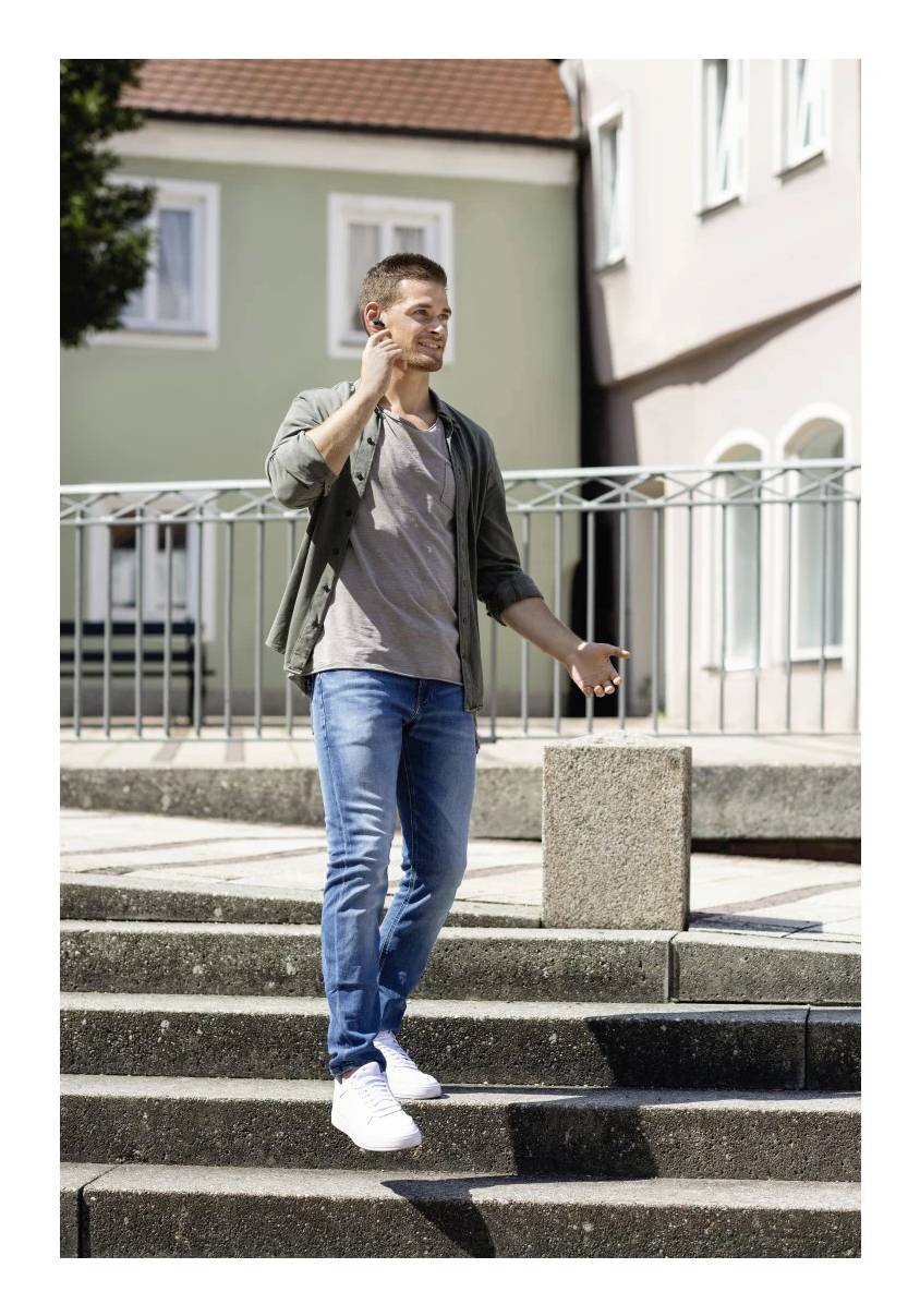 Hama In Ear fejhallgató Bluetooth® Stereo Fekete, Kék mikrofon zajelnyomás Töltőtok Mobiltelefon-9