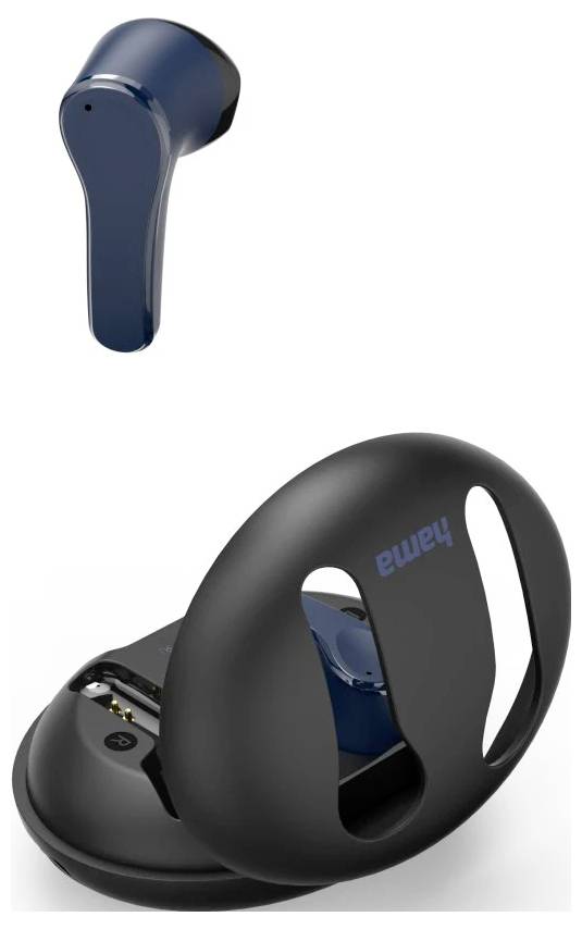 Hama In Ear fejhallgató Bluetooth® Stereo Fekete, Kék mikrofon zajelnyomás Töltőtok Mobiltelefon-3