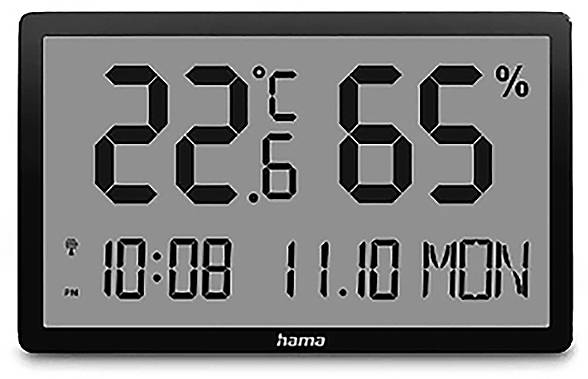 Hama Hőmérséklet- és légnedvesség mérő Fekete 00222232-0