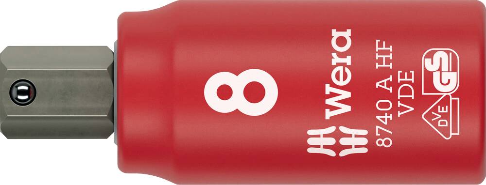 Wera 8740 A VDE HF 05005904001 Belső hatlap Dugókulcs betét Tartó funkció 7 mm 8 mm