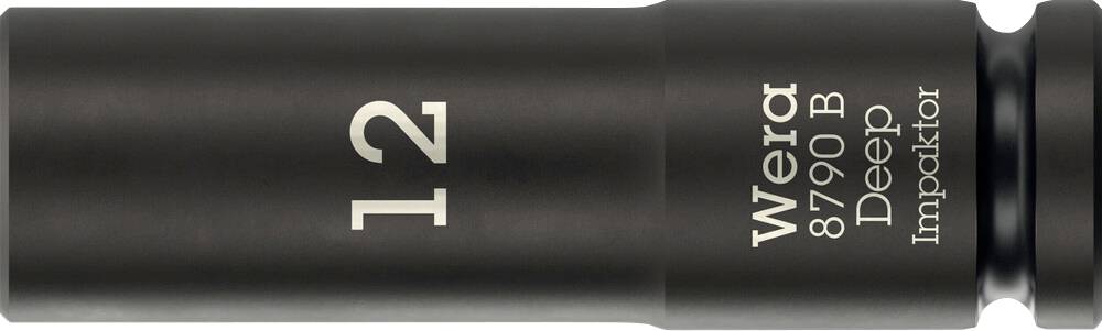 Wera 8790 B Impaktor Deep 05005553001 Külső hatlap Dugókulcs betét 12 mm