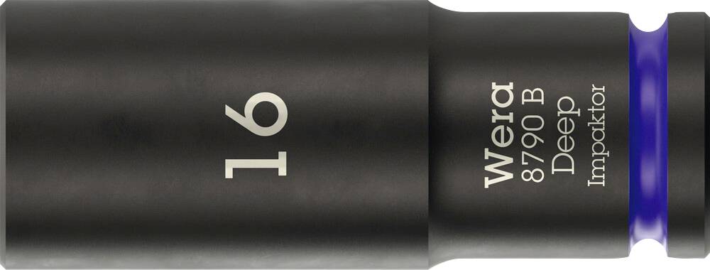 Wera 8790 B Impaktor Deep 05005557001 Külső hatlap Dugókulcs betét 16 mm 16 mm 3/8"-0