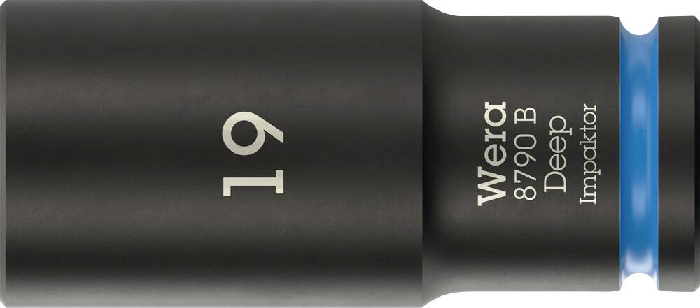 Wera 8790 B Impaktor Deep 05005560001 Külső hatlap Dugókulcs betét 19 mm