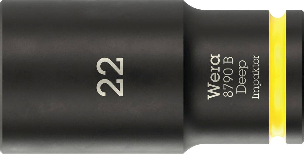 Wera 8790 B Impaktor Deep 05005562001 Külső hatlap Dugókulcs betét 22 mm 22 mm 3/8