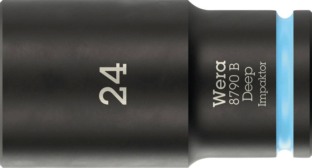 Wera 8790 B Impaktor Deep 05005563001 Külső hatlap Dugókulcs betét Tartó funkció 24 mm 24 mm 3/8"-0