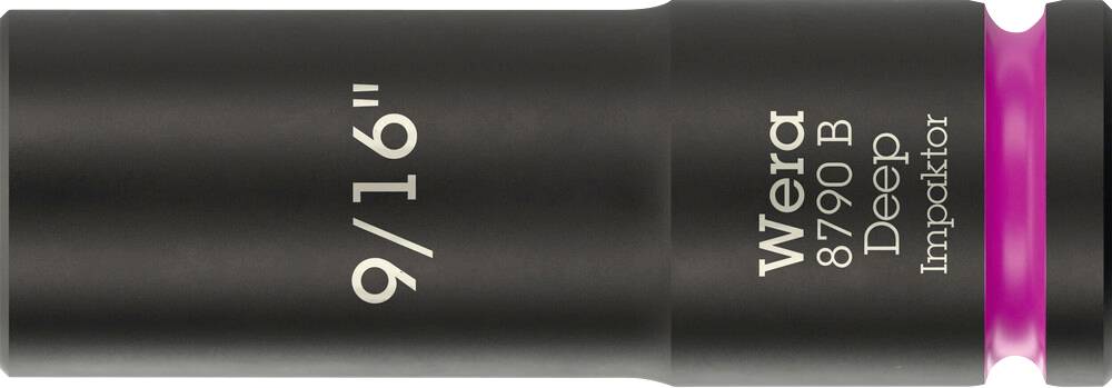 Wera 8790 B Impaktor Deep 05005569001 Külső hatlap Dugókulcs betét 9/16"-0
