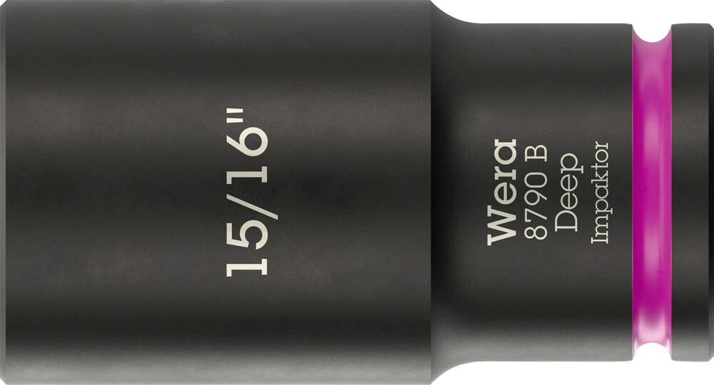 Wera 8790 B Impaktor Deep 05005575001 Külső hatlap Dugókulcs betét Tartó funkció 15/16" 15/16" 3/8"-0