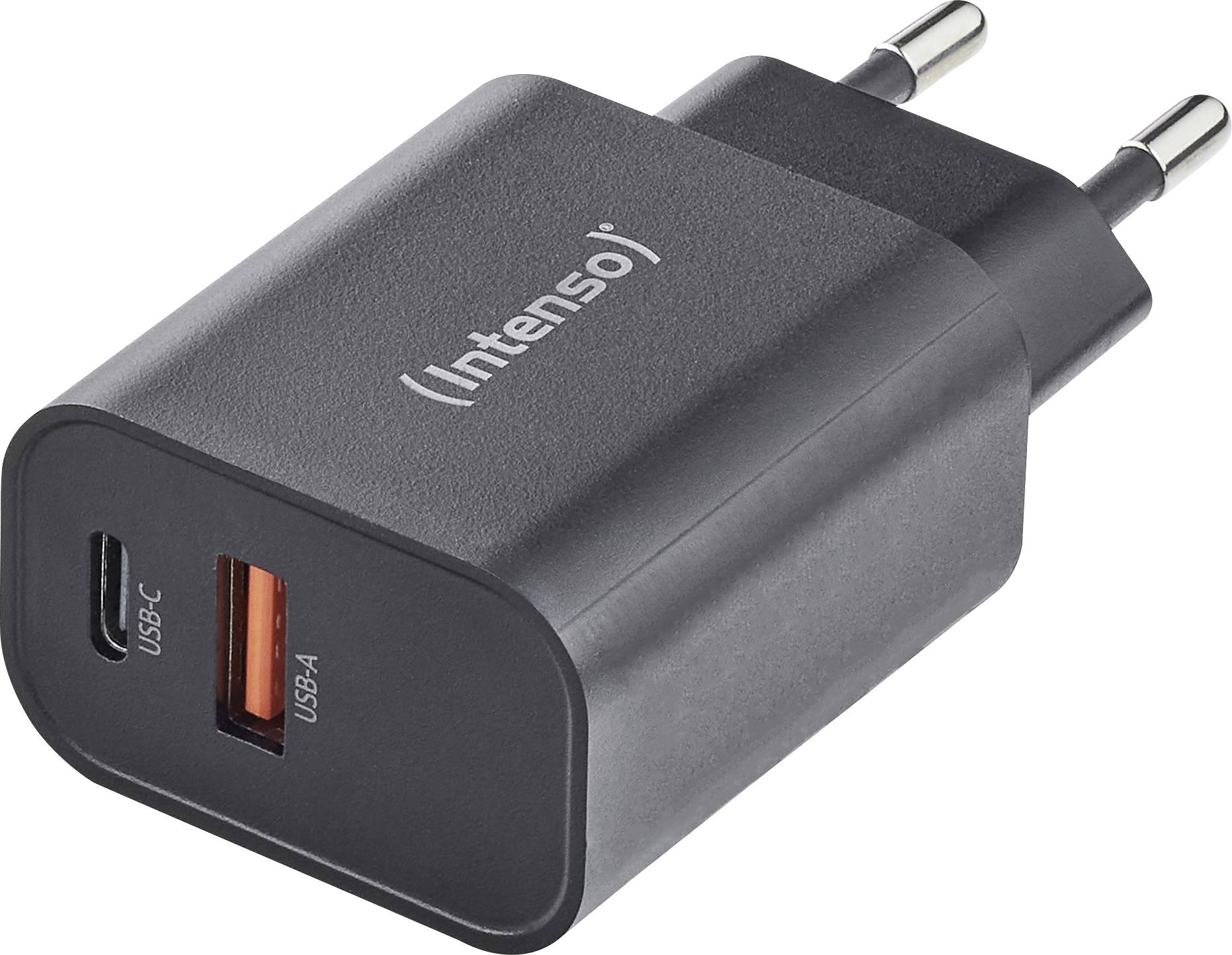 Intenso W30AC black Adapter 30 W USB-A, USB-C® Fekete-0