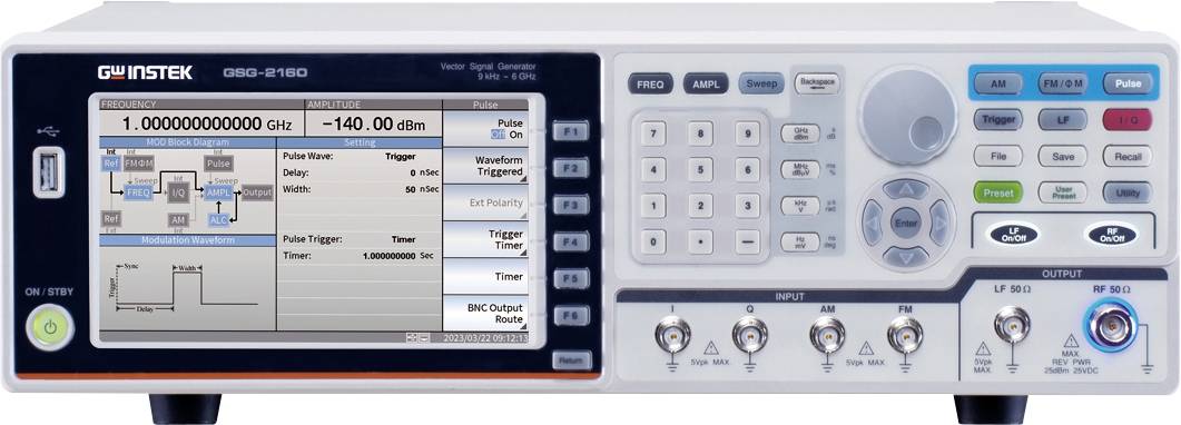 GW Instek GSG-2160 (GPIB) (CE) Vector Signal Genererator Jelgenerátor 9 kHz - 6 GHz 1 csatornás