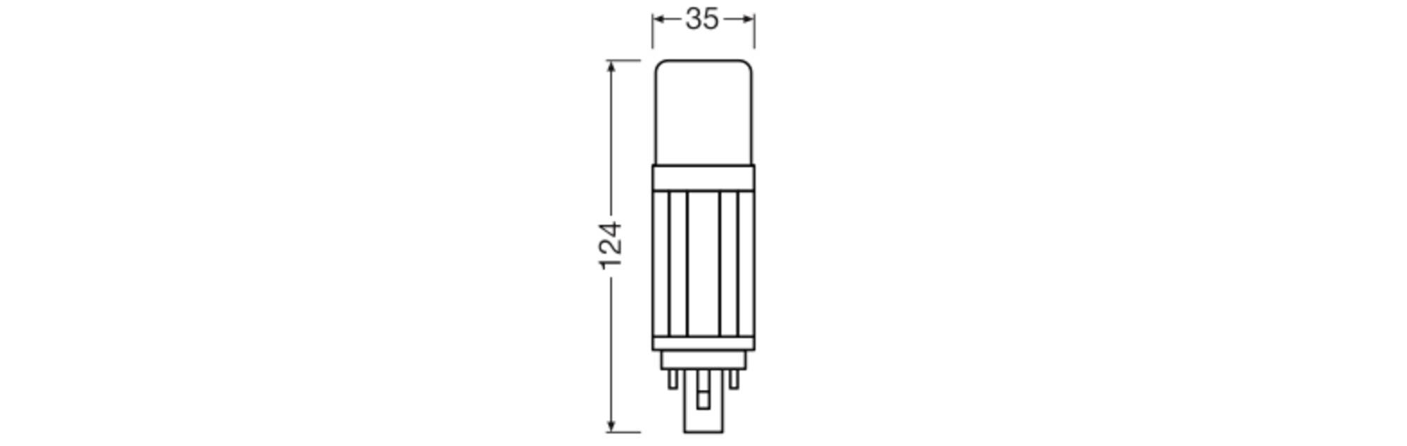 OSRAM HOMELIGHTING 4099854502859 LED csövek EEK E (A - G) G24-d Fénycső 7.5 W Nappalifény fehér (Ø) 37.7 mm 1 db-1