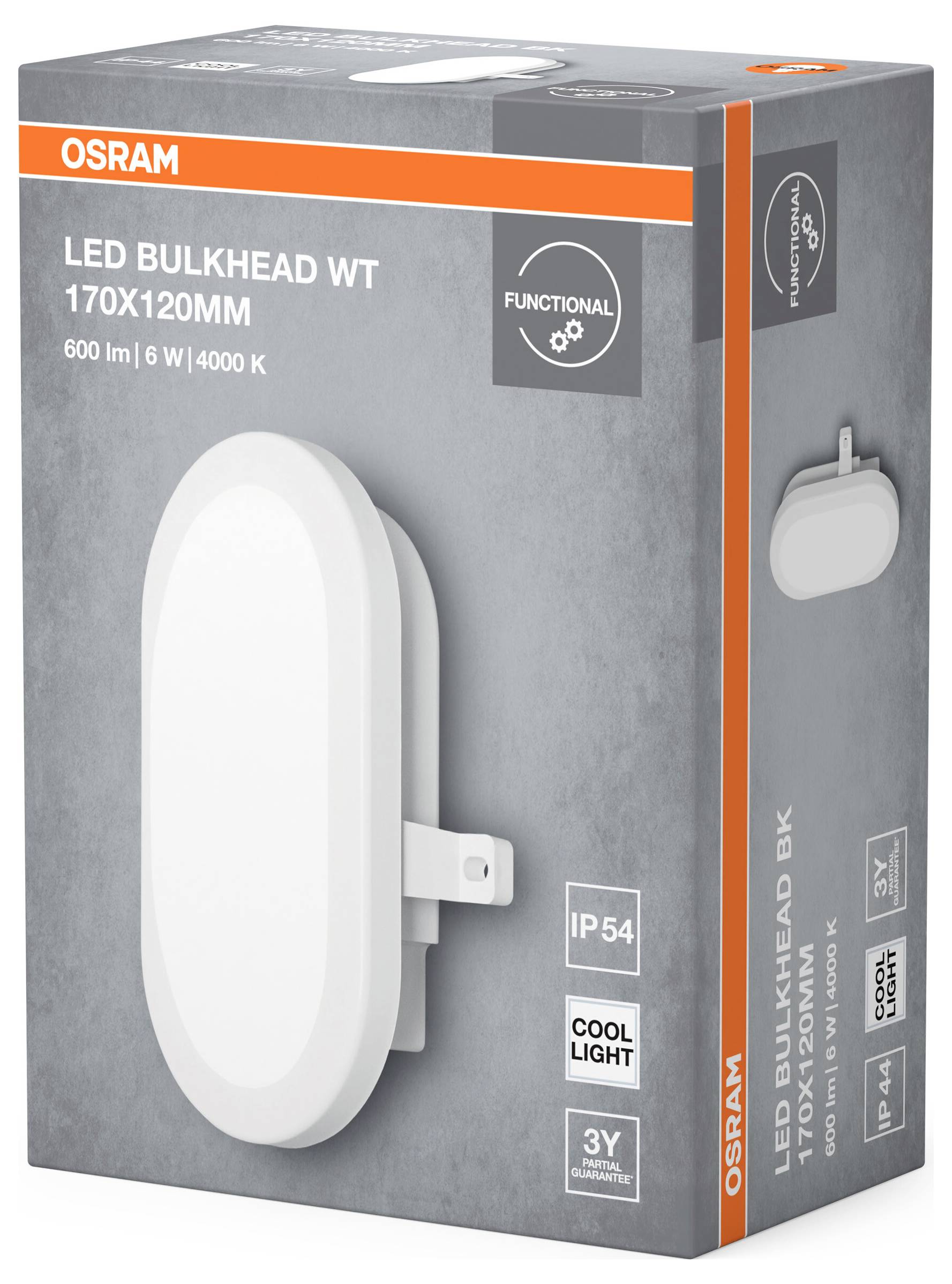 OSRAM HOMELIGHTING LED Bulkhead 6W 4000K White LED-es fali lámpa-2