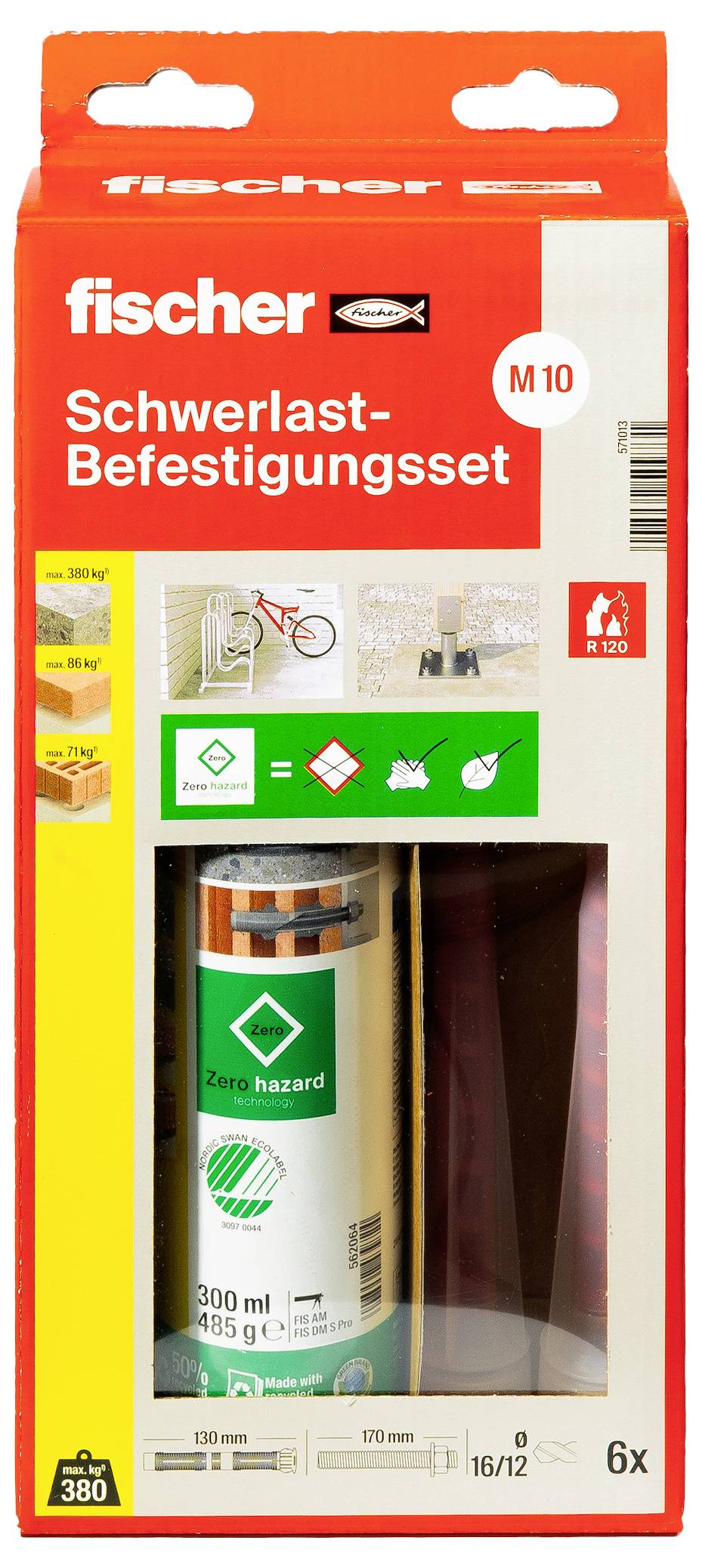Fischer 571013 Terhelhető rögzítő készlet 1 db-2