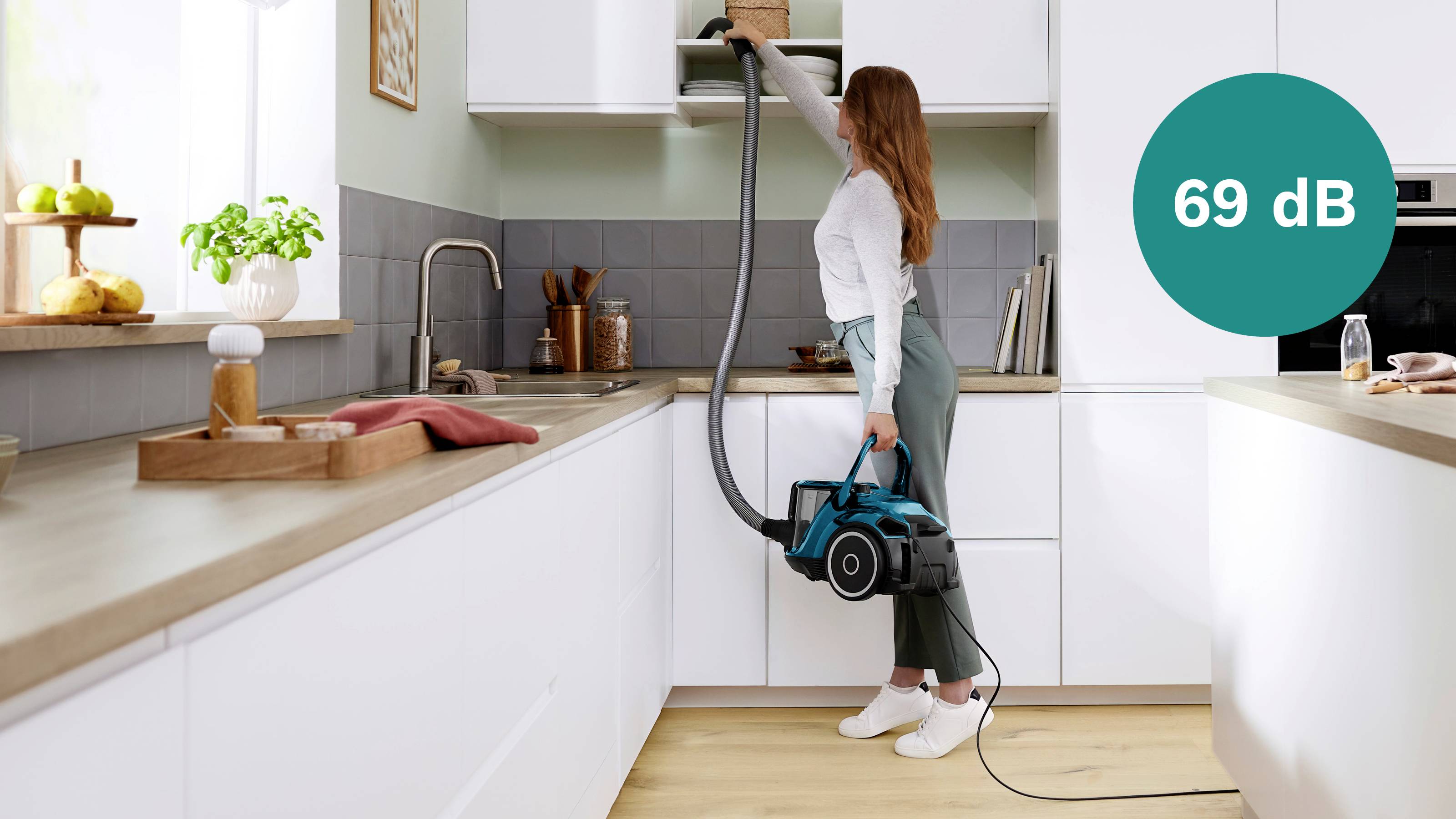 Bosch beutelloser Staubsauger ProFamily GS41 Serie 6, blau Zsák nélküli porszívó 750 W Porzsák nélkül-6