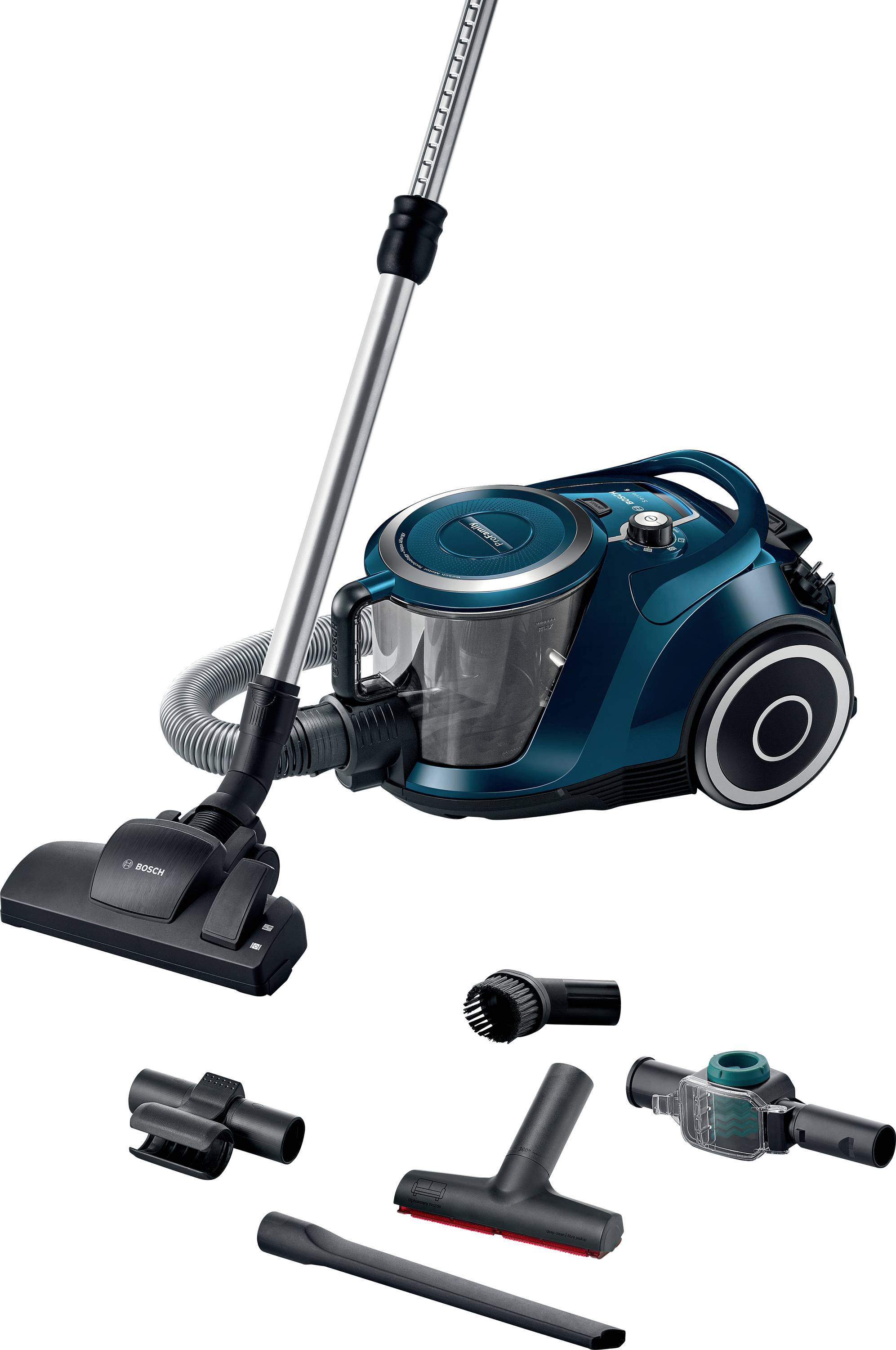 Bosch beutelloser Staubsauger ProFamily GS41 Serie 6, blau Zsák nélküli porszívó 750 W Porzsák nélkül-0