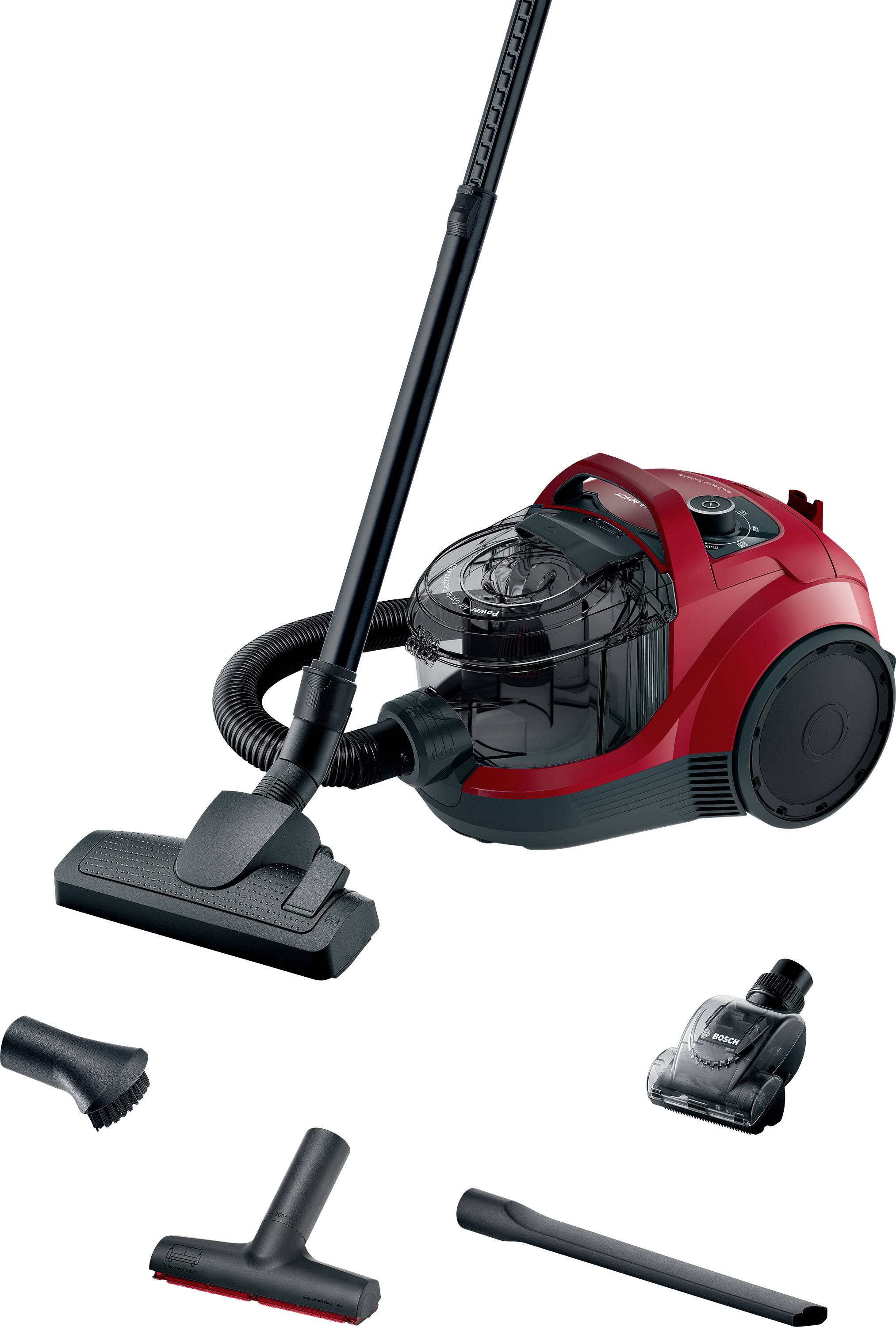 Bosch beutelloser Staubsauger Serie 4, rot Zsák nélküli porszívó 750 W Porzsák nélkül-0