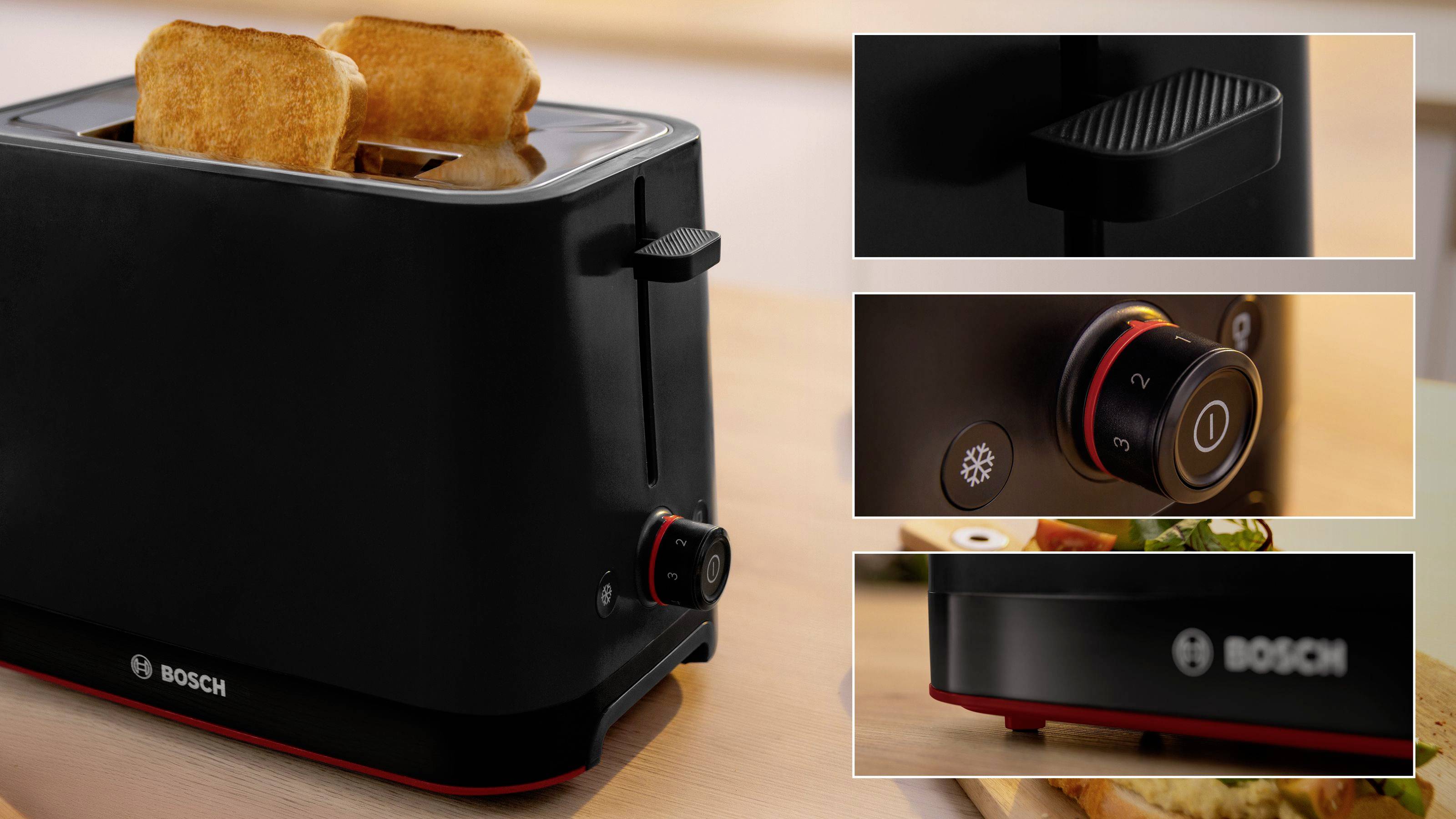 Bosch Kompakt Toaster MyMoment, schwarz Kenyérpirító Fekete-1