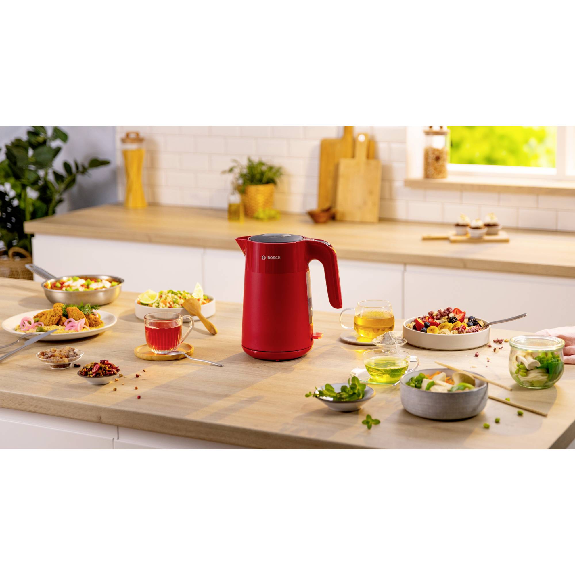 Bosch 1,7L MyMoment, rot Vízforraló Túlhevülés elleni védelem Piros Tartalom: 1.7 l-4
