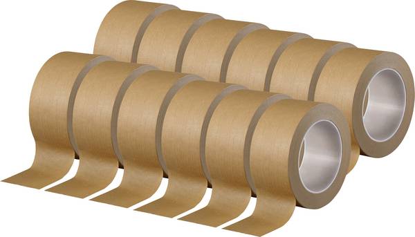 TOOLCRAFT  2xTO-10194390 Csomagolószalag  Barna (H x Sz) 50 m x 50 mm 12 db