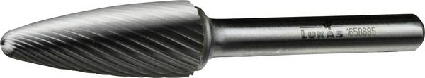 LUKAS-ERZETT A10101230603 Kerek élű maró Keményfém Kerek ív   Átmérő 12 mm Munkahossz 30 mm Szár átmérő 6 mm