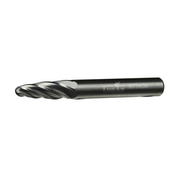 LUKAS-ERZETT A10101630609 Kerek élű maró Acél Kerek ív  Hossz 40 mm Átmérő 16 mm Munkahossz 30 mm Szár átmérő 6 mm