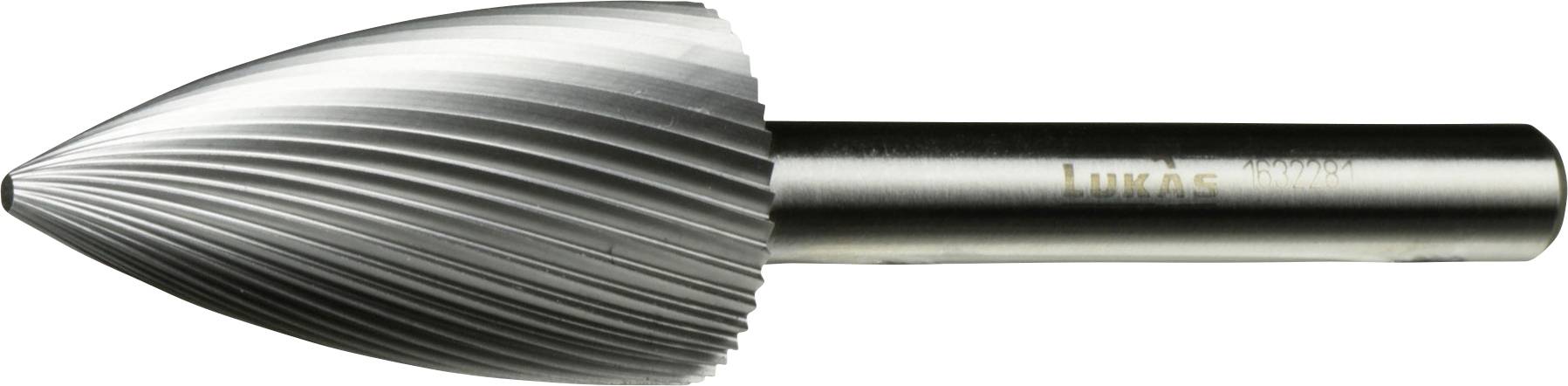 LUKAS-ERZETT A12061630605 Maró HSS Hegyes ív Hossz 30 mm Átmérő 16 mm Munkahossz 40 mm Szár átmérő 6 mm