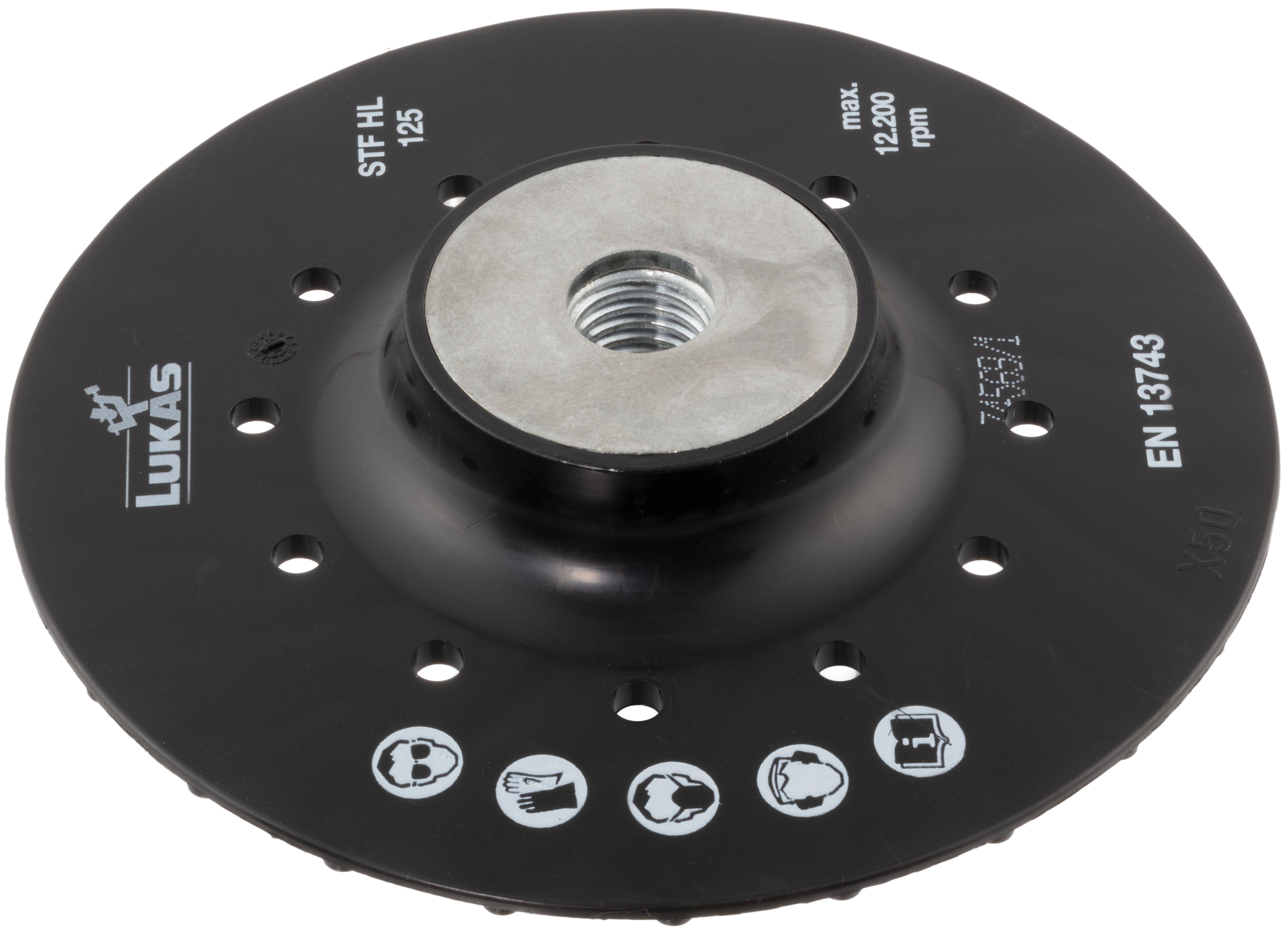 LUKAS-ERZETT A38311501002 STF támpárna fíbertárcsákhoz Ø 150 mm M14 menettel | hűtőbordákkal Ø 150 mm 1 db