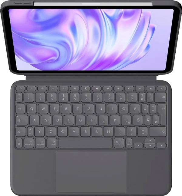 Logitech Logitech Combo Touch - Tastatur und Foli Tablet billentyűzet tokkal Alkalmas márka (tablet): Apple iPad Pro 11" (M4, 2024