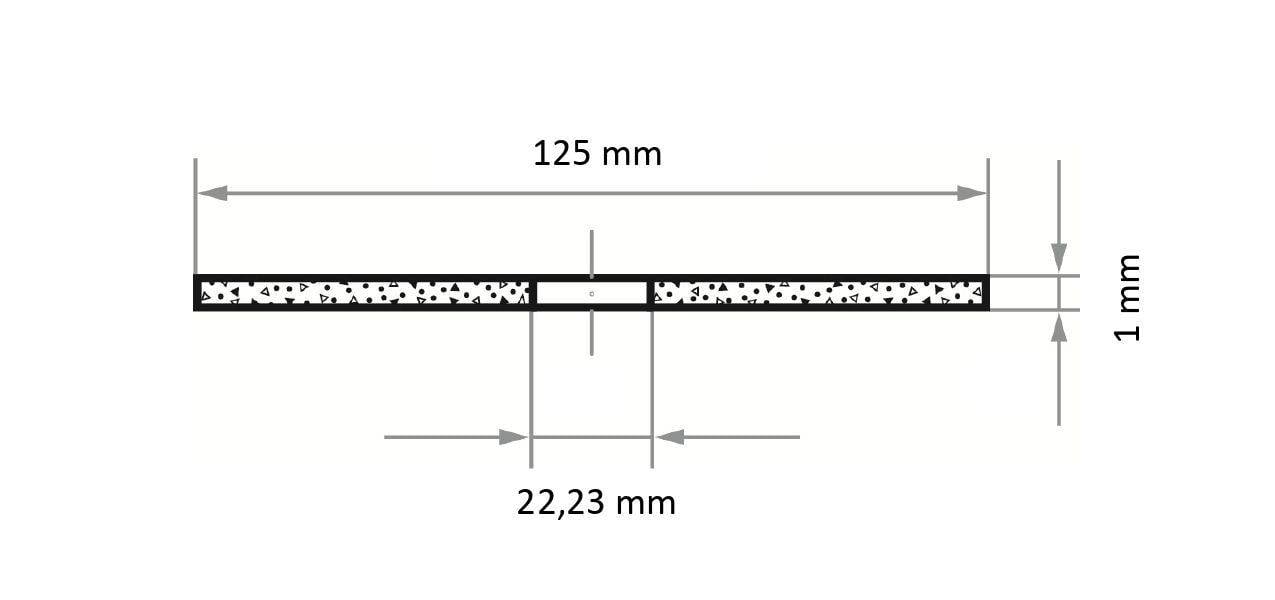 LUKAS-ERZETT T41 125x1,0x22,23 A60Z-BF AT007233V9802 Vágótárcsa készlet 125 mm 50 db Rozsdamentes acél-3