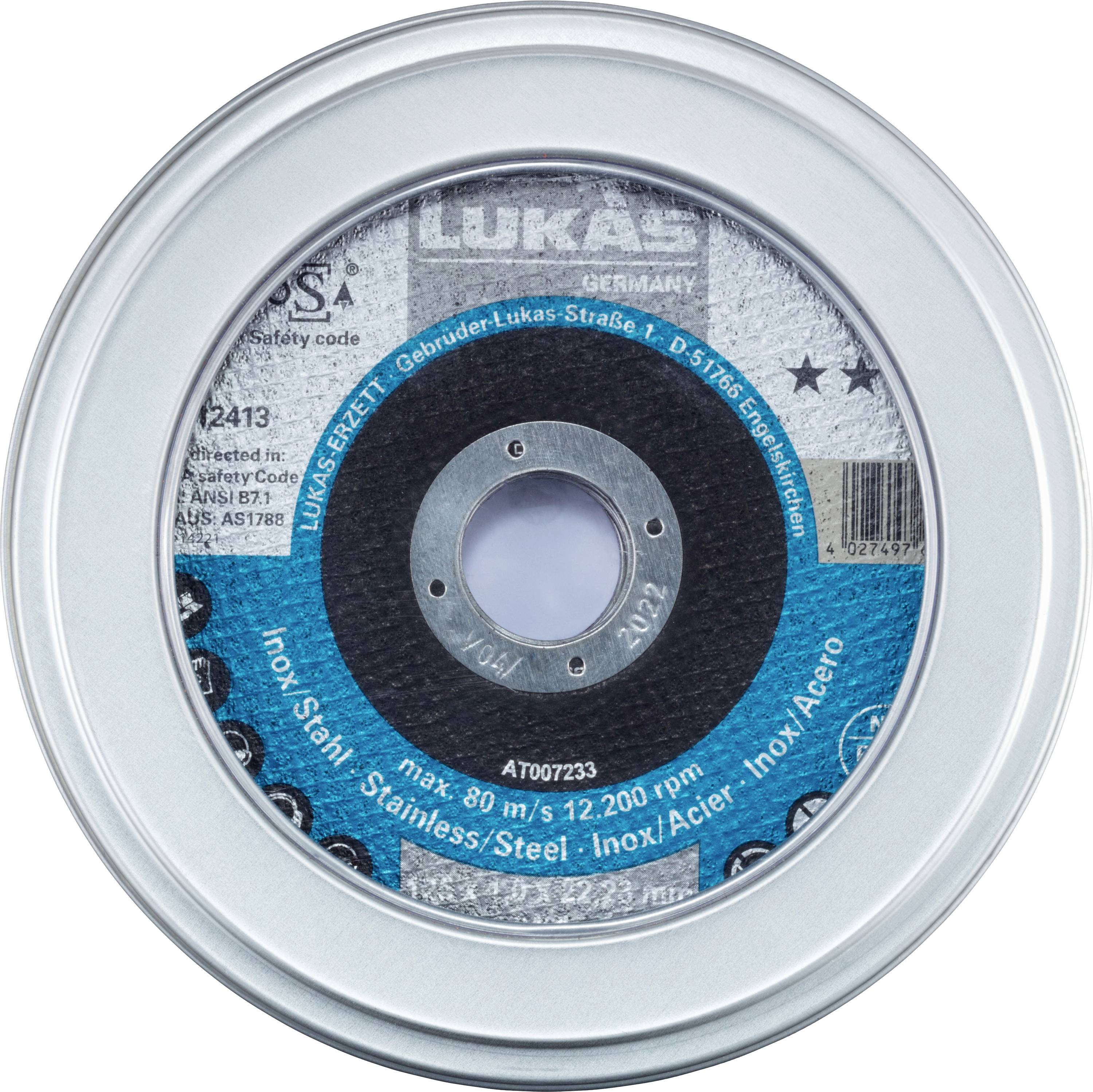 LUKAS-ERZETT T41 125 AT007233V9807010 Vágótárcsa készlet 125 mm 10 db