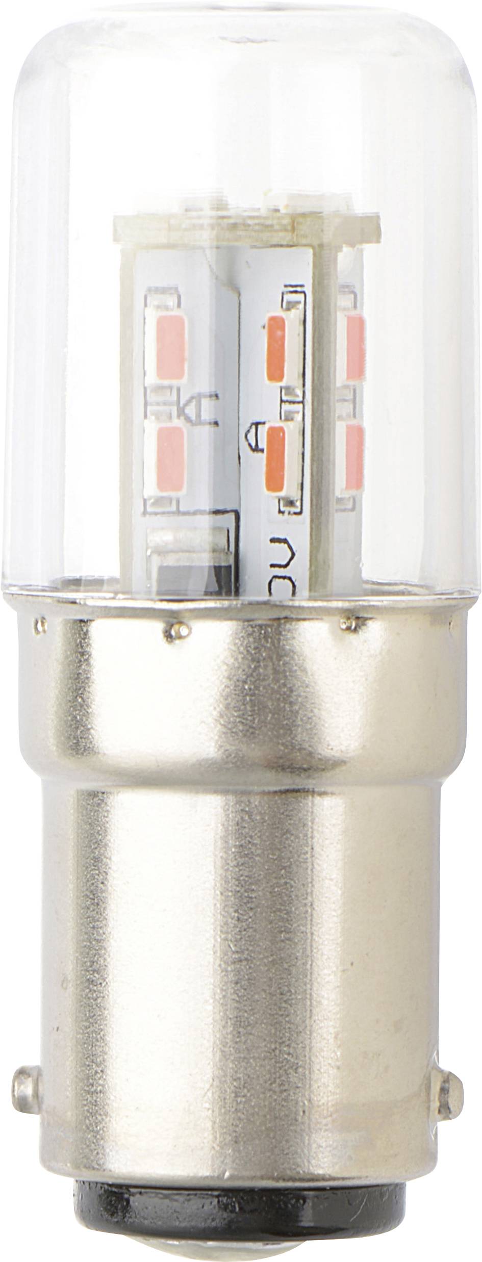 TRU COMPONENTS TC-13794728 LED-es jelzőlámpa Piros BA15d 230 V/AC 200 lm-0