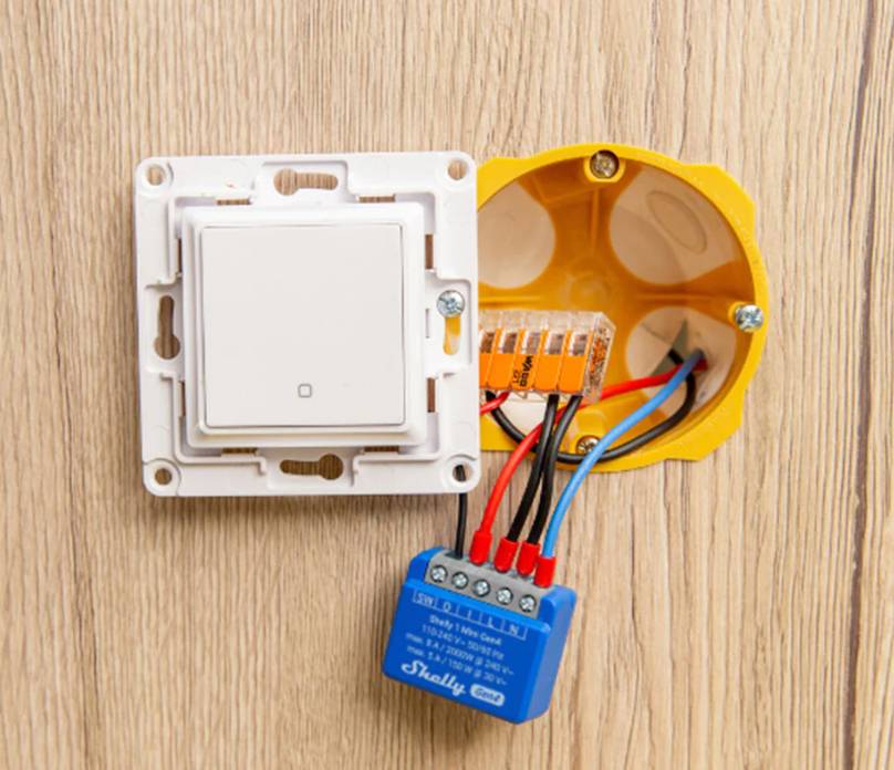 Shelly 1 Mini Gen4 Vezeték nélküli kapcsoló Wi-Fi-1